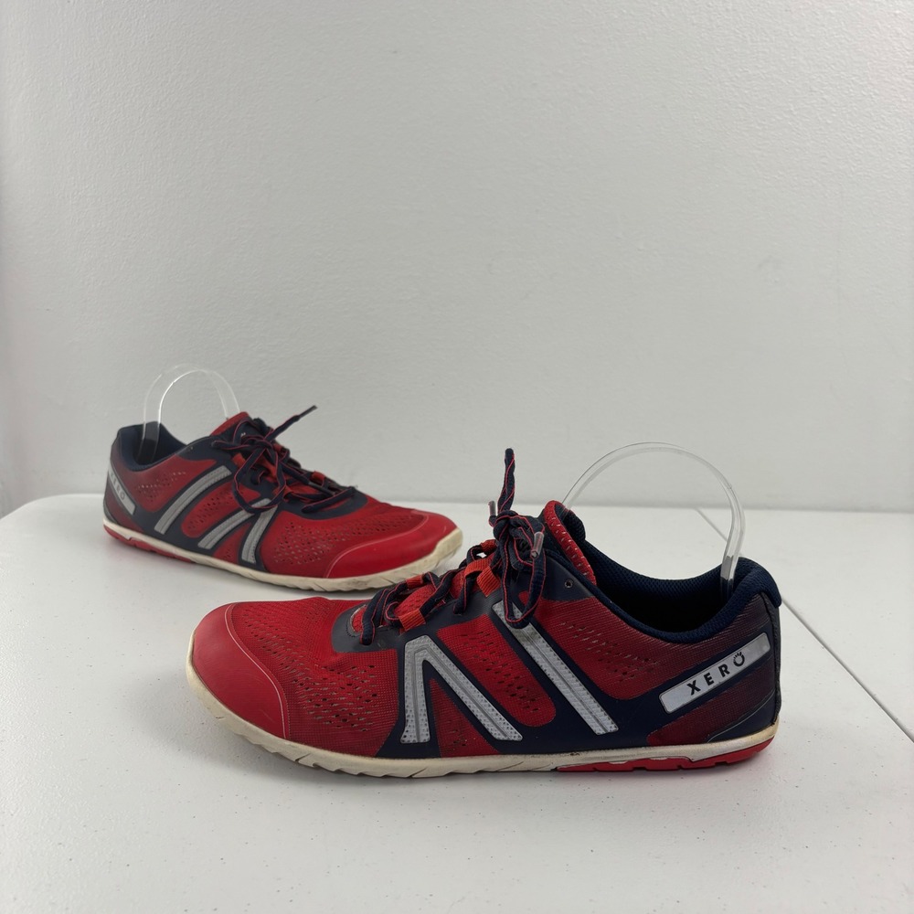 Xero Shoes HFS II Minimalist Barefoot Running Gorpcore Track Red Navy Mens 11